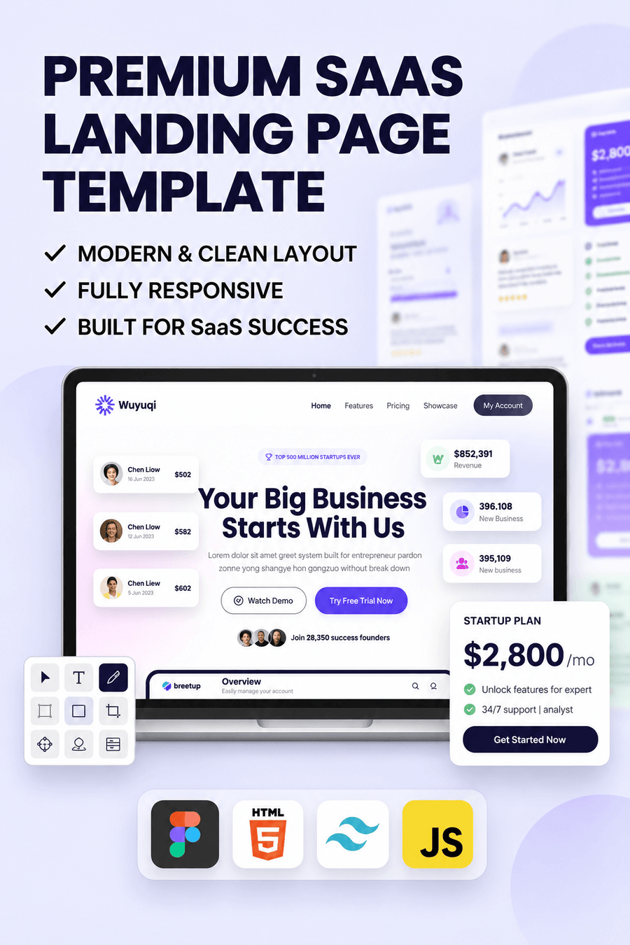 SaaS & Tech Landing Page