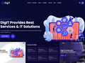 DigIT - Technology and IT Solutions Multipurpose Responsive Landing Page Template