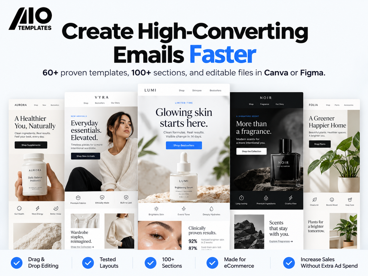 60+ High-Converting Email Marketing Templates