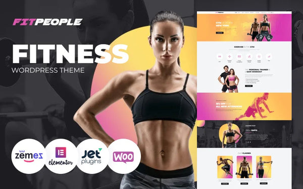 FitPeople - Fitness Gym WordPress Elementor Theme for Health Club Website