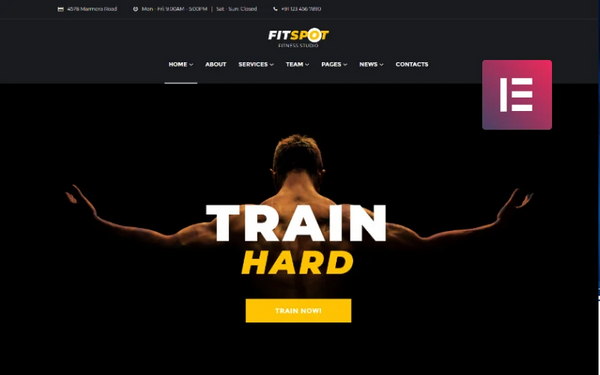 FitSpot - Fitness Studio WordPress Elementor Theme