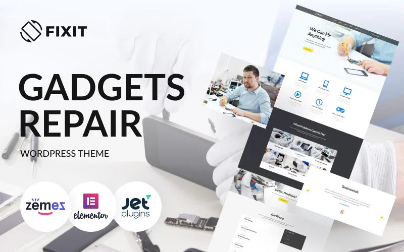 Fixit - Gadgets Repair WordPress Theme for Phone Repair Website