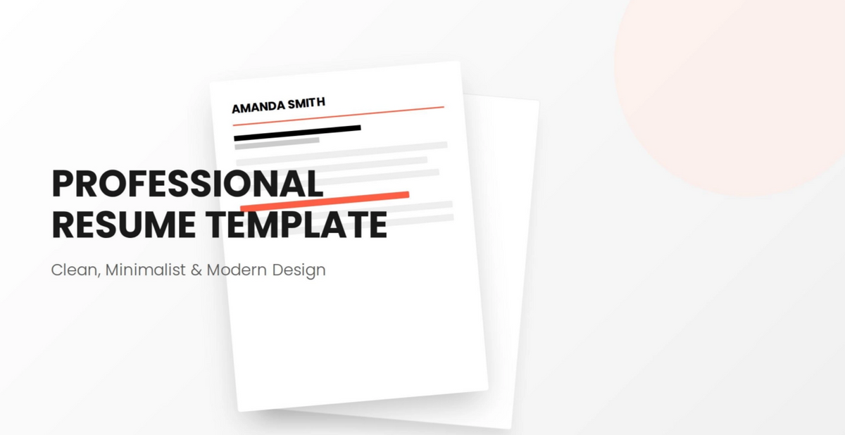 McKinsey-Style Professional Corporate CV Resume Template