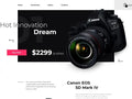 Lens Yes - Digital Camera Landing Page Template