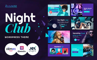 Loungez - Night Club WordPress Elementor Theme