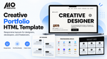 Modern Personal Portfolio HTML Template for Freelancers & Creatives