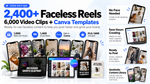 Viral Faceless Reels Bundle – 2,400+ Ready-to-Post Reels & 6,000 Video Clips