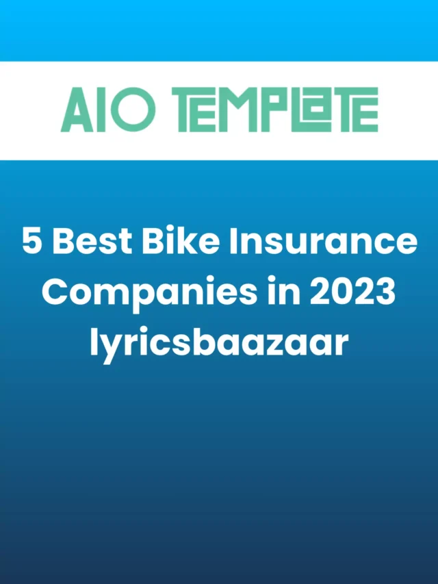 5 Best Bike Insurance Companies in 2023 lyricsbaazaar